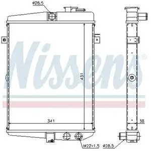Koeler motorkoeling 65081 Nissens pas cher