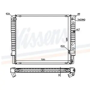 Koeler motorkoeling - Origineel 65508A Nissens pas cher
