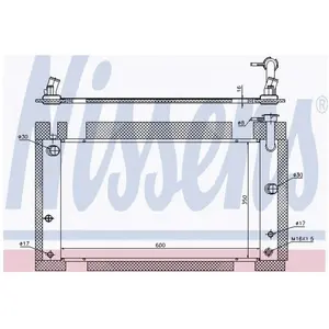 NISSENS Radiateur moteur pour TOYOTA: Prius (Ref: 646809)Vendu paroscaro