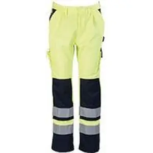 ESVSHOP.nl Mascot Safe Compete Broek met kniezakken 07179-470 - hi-vis geel/marine - C66 - 82