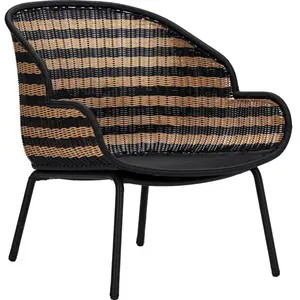 House Doctor, Chaises, Lounge chair, HDHapur, NatureBlack pas cher