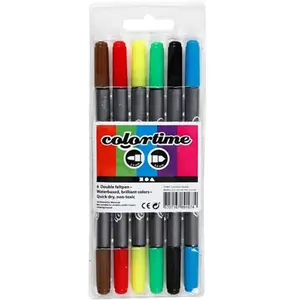 Creotime colortime double épingles 6 pièces pas cher