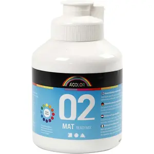 A-Color acrylverf, 500 ml, witVendu pargalaxus
