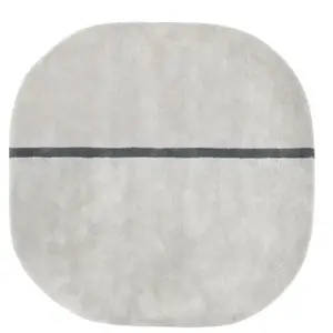 Normann Copenhagen Oona Tapis en laine de noyer Gris 140 x 140 x 2 cm