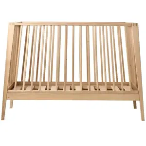 Leander Lit Bébé 120x60 Cm Linea Chêne Naturel Leander