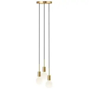 Suspension Nordlux - PACO - Lustre Salon - Métal Laiton H. 17.3 - IP20 pas cher