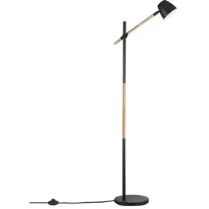 Lampadaire - NORDLUX - THEO - Design naturel - Métal Noir - H. 130.5 pas cher