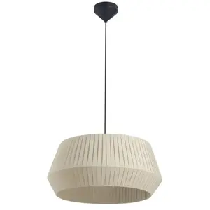 Nordlux Dicte 53-hanglamp-textiel-E27-beige pas cher