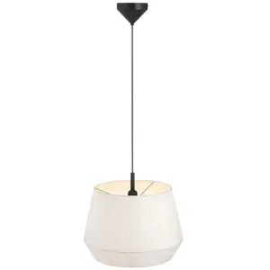 Nordlux Dicte 40-hanglamp-textiel-E27-wit pas cher