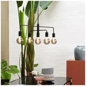 Nordlux Suspension Gloom à 5 ampoules E27 - Noir pas cher