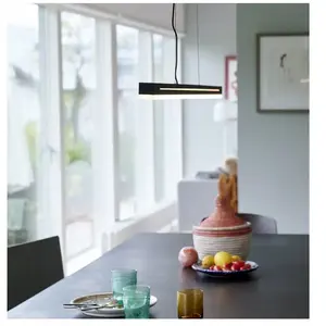 Nordlux SKYLAR Suspension LED Noir 2600 lm 3,8 x 115 x 4,2 cm pas cher