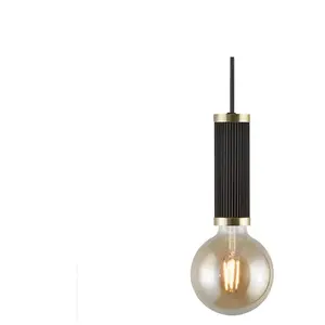 Nordlux Galloway hanglamp | pendellamp | Ø 5,5 cm | E27 | zwart pas cher