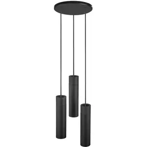 Nordlux Tilo-hanglamp-3xGU10-zwart pas cher