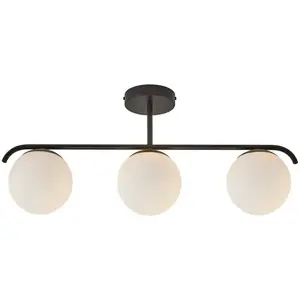 Nordlux Grant - Plafondlamp - Wit/Zwart - E14 pas cher