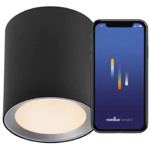Nordlux Landon long-smart-2700 6500K-IP44-zwart pas cher