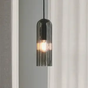 Suspension Nordlux luminaire Intérieur MIELLA lustre cuisine Verrerie Smoked H.30 - IP20 pas cher