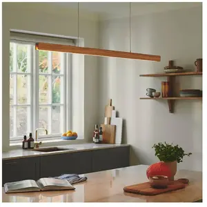 Nordlux Suspension LED Ilgas en naturel clair et blanc 47 W 1800 lm pas cher
