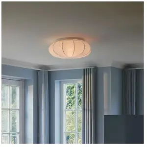 Nordlux Aeron 60-plafondlamp-E27-textiel-wit pas cher