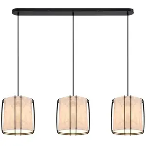 Nordlux Cardine-hanglamp-3x E27-gekreukeld papier-wit pas cher