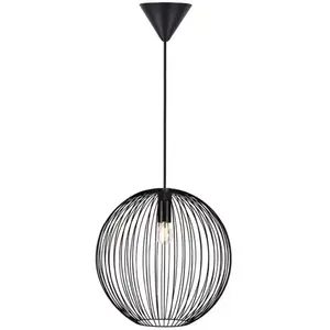 Nordlux Beroni 35-hanglamp-E27-metaal-zwart pas cher