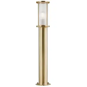 LINTON-Borne d'extérieur Métal H80cm Laiton Nordlux H80cm / Ø14,5cm