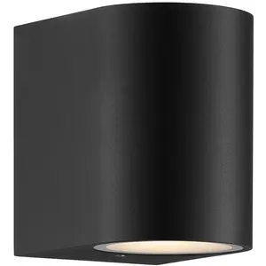 Nordlux, Éclairage d'extérieur, Dion udendørs vaeglampe GU10 daempbar sort 9 cm (GU10, IP44)