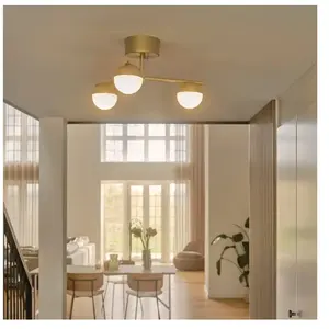Nordlux, Éclairage : accessoires, Nordlux-Contina 3-Spot-Hanglamp-G9-Messing