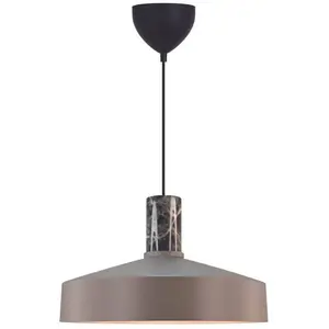 Nordlux Elvas Marmer - hanglamp - E27 - Bruin
