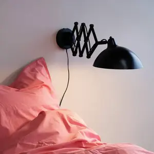 Dyberg Larsen Wandlamp Futura 60 X 19,5 Cm E14 Staal Zwart