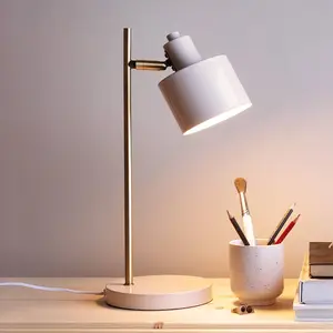 Ocean tafellamp beige/messing