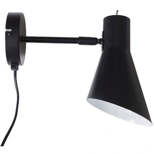Dyberg Larsen Wandlamp Denver 12 X 12 X 20 Cm Staal 25w Zwart