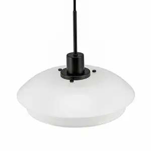 Dyberg Larsen Hanglamp 31 Cm E27 Glas 25w Wit/zwart pas cher