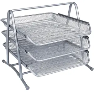 Q-Connect 935096 Set 3 Corbeilles A4 350 x 278 x 275 mm Bleu pas cher