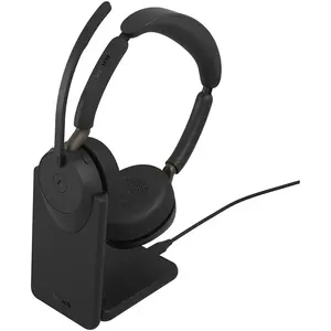 Jabra Evolve3 65 UC Stéréo + Station de charge (Sans fil, USB-A), Casq... pas cher