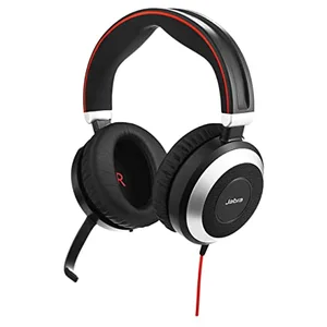 Micro-casque filaire Jabra Evolve 80 UC Stereo USB-C avec Suppresseur de bruit actif pas cher