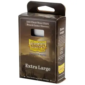 Arcane Tinman Dragon Shield: Board Game Sleeves Clear/NonGlare   Extra large (100) pas cher