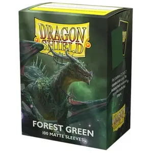 ARCANETI Dragon Shield AT-11056 Lot de 100 pochettes mates Vert forêt pas cher