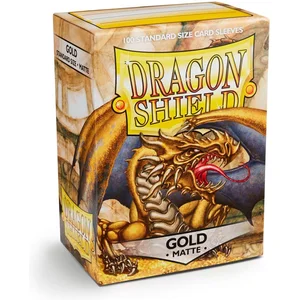 100 hoesjes Dragon Shield Matte Gold Standaard Maat Card Sleeves pas cher