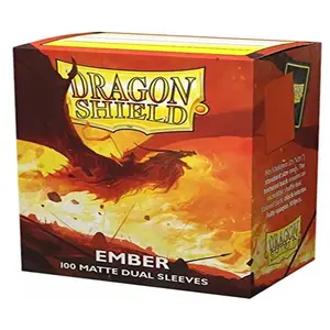 Asmodee Dragon Shield Pochettes mates Dual Ember Alaric Revolution Kindlerh (Orange) 100 CT de taille standard Pochettes pour cartes MTG lisses et résistantes Compatible avec les pochettes Pokémon et pas cher