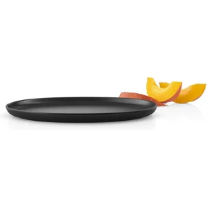 Eva Solo | Assiette ovale de 32 cm | Cuisine nordique | Noir | Grès pas cher