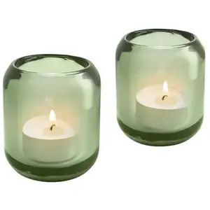 Eva Solo - Acorn Theelichthouder Set van 2 Stuks Pine - Glas - Groen pas cher