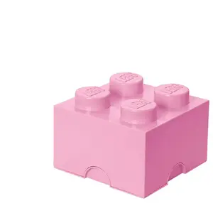 Lego 40031738 boite brique de rangement 4 plots rose clair