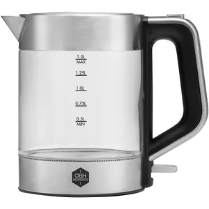 OBH Nordica Venice Glass electric kettle Acier inoxydable, Transparent... pas cher