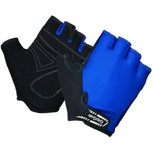 GripGrab - Kids' X-Trainer Junior Korte Vinger Zomer Kinder Fietshandschoenen - Blauw - Unisex - Maat L pas cher