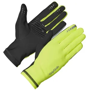 GripGrab Gants Entre-Saisons Insulator 2 Hi-Vis Gants de Vélo Fins Printemps Automne à Longs Doigts pas cher