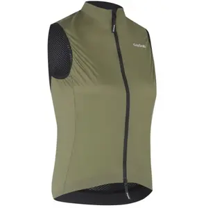 GripGrab - W's PACR Vest Lichte Winddichte Fiets Gilet voor Dames Thermo Wielrennen Windvest Mouwloos - Olijf Groen - Vrouwen - Maat M pas cher
