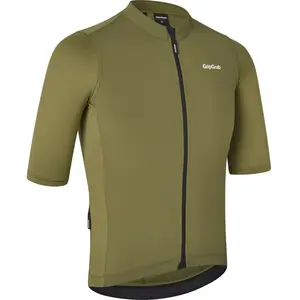 GripGrab - RIDE Fietsshirt Korte Mouwen Zomer Wielrenshirt Cycling Jersey - Olijf Groen - Heren - Maat XXL