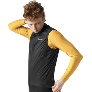 GripGrab - PACR Vest Lichte Winddichte Fiets Gilet Thermo Wielrennen Windvest Mouwloos - Zwart - Heren - Maat L pas cher
