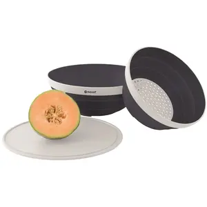 Outwell collaps opvouwbare kom en vergiet set opvouwbaar vergiet - 3-delige set pas cher