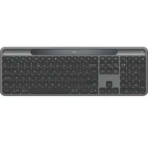 Logitech Signature Slim Solar+ K980 - draadloos toetsenbord - QWERTY ISO - Graphite